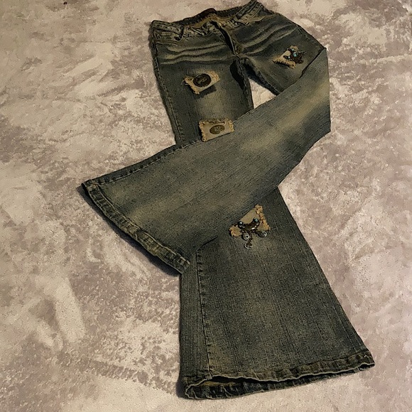 HuaDi Vibrant Bratz Flare Low rise Jeans - Picture 2 of 16